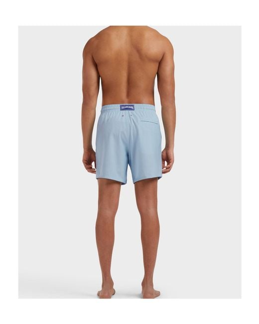 Vilebrequin Blue Drawstring Striped Swim Shorts for men