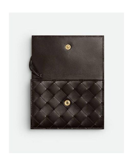 Bottega Veneta Black Andiamo Zipped Card Case
