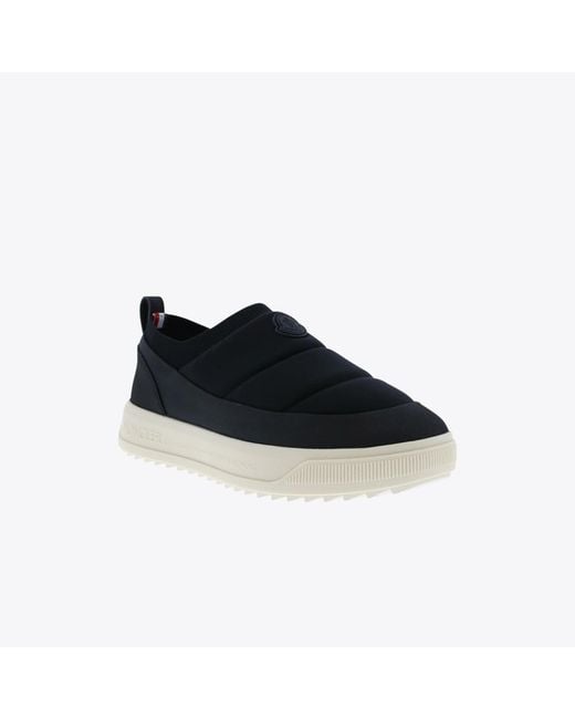 Moncler Black Padded Slip-On Sneakers for men