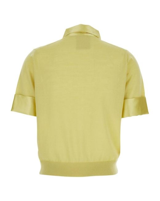 Semicouture Yellow Semi Couture Benita Polo Shirt