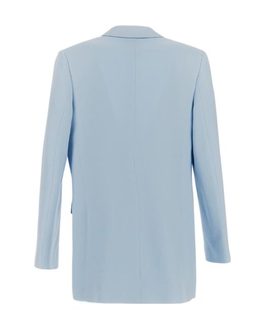 Burberry Blue Single Breasted Tailored Blazer