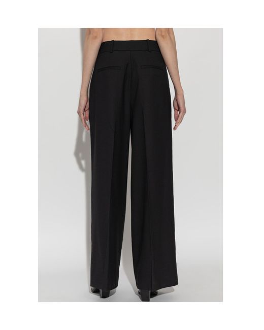 AllSaints Black Noa Wide-Leg Pants