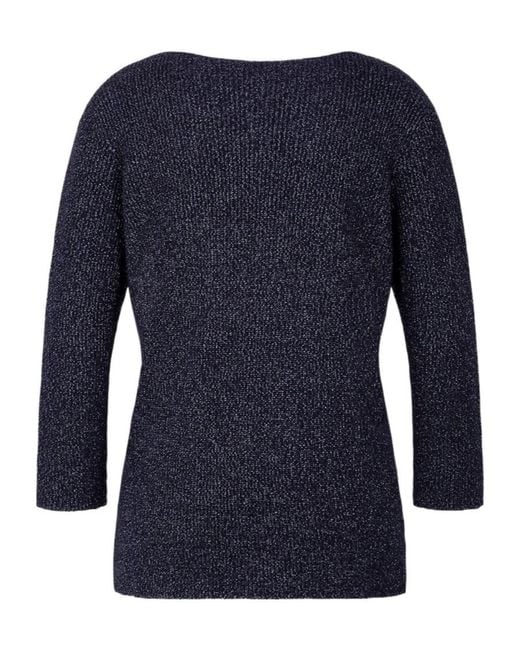 Fabiana Filippi Blue Crew Neck Knitwear