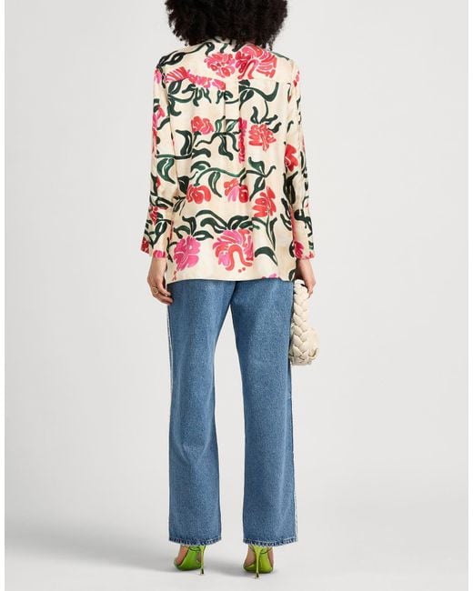 Marni Pink Ivory Shirt Silk