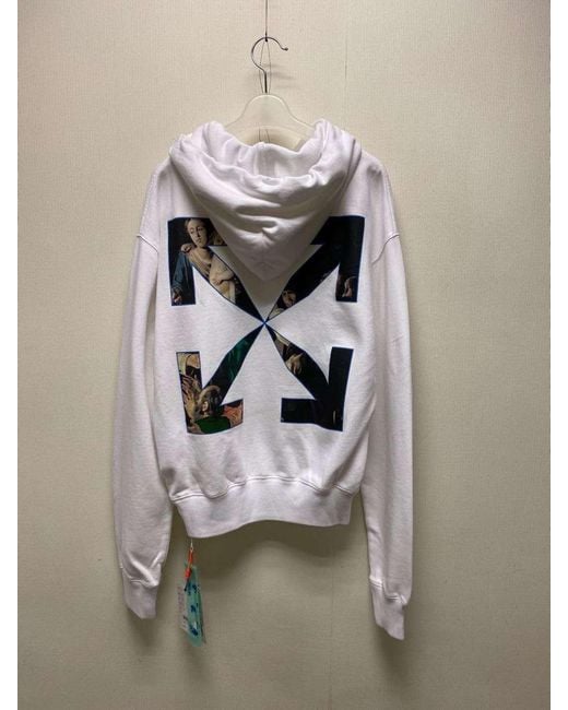 Off-White c/o Virgil Abloh White Caravaggio Print Hoodie for men
