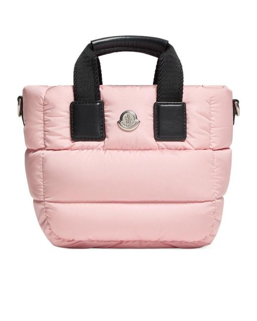 Moncler Pink Caradoc Water-Repellent Micro Tote Bag