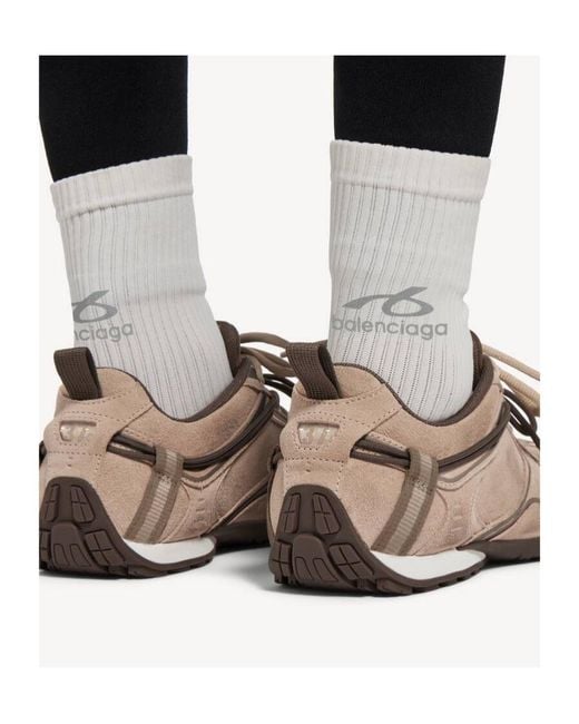 Balenciaga Brown Radar Velvety Sneaker