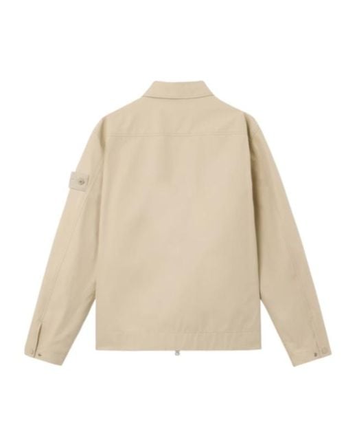 Stone Island Natural Comfort-Fit Windproof And Breathable Zip-Up Overshirt for men
