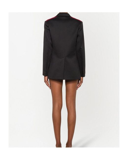 Miu Miu Black Colour-Block Single-Breasted Blazer