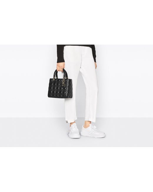 Dior Black Medium Lady Bag