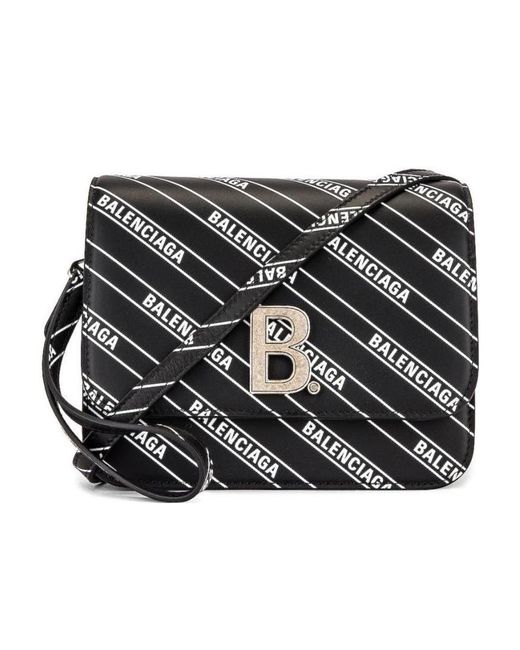 Balenciaga Black Logo Shoulder Bag