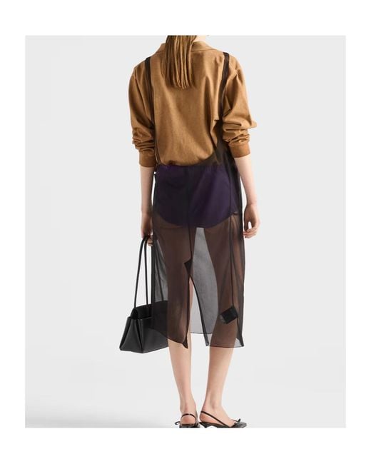 Prada Natural Long-Sleeved Cotton Piqué Polo Shirt