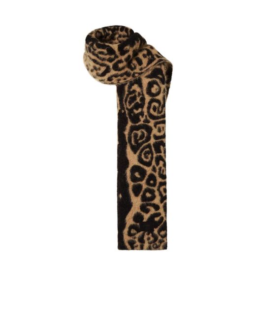 Fendi White And Leo Wool Scarf for men