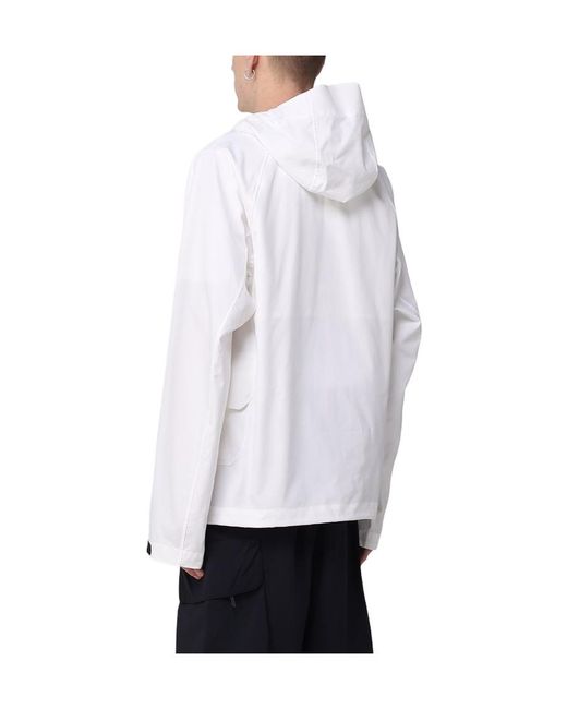 C P Company Green Logo-Patch Hooded Jacket for men