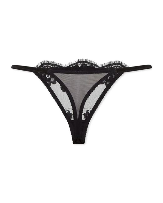 DSquared² Black Lace Thong