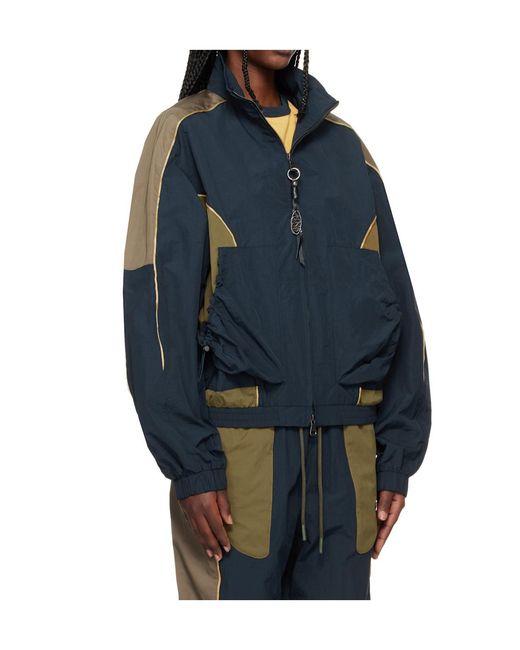 ANDERSSON BELL Blue Patchwork Jacket for men