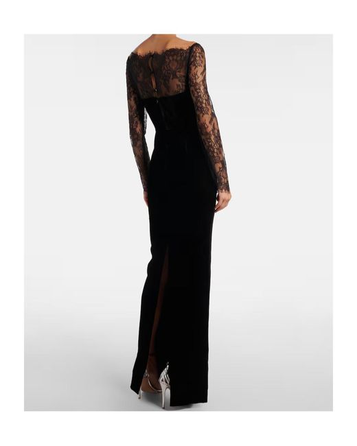 Roland Mouret Black Lace Gown