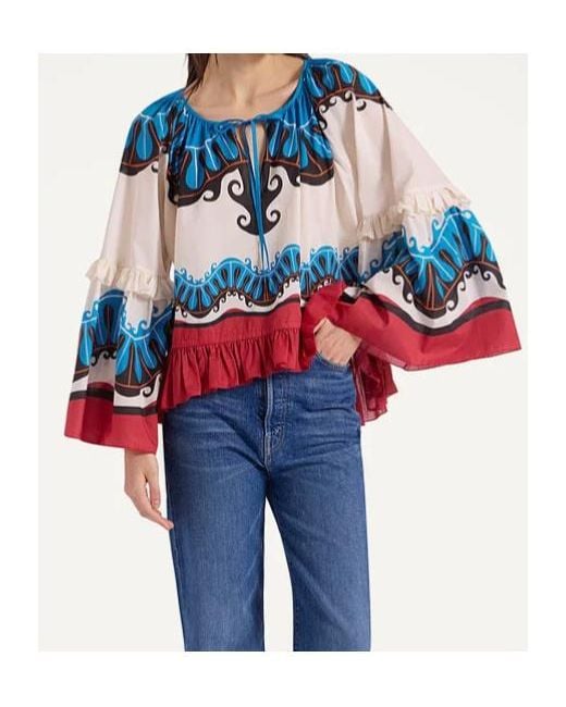 LaDoubleJ Blue X Mother Boho Blouse