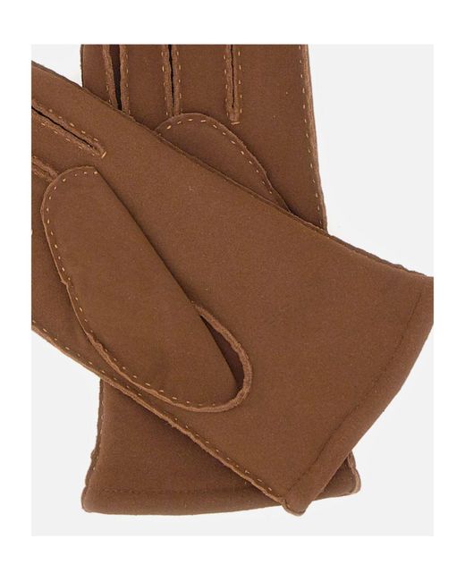 Gianni Chiarini Brown Five Finger Gloves