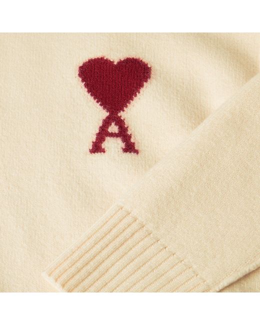 AMI Natural Crew Neck Sweater