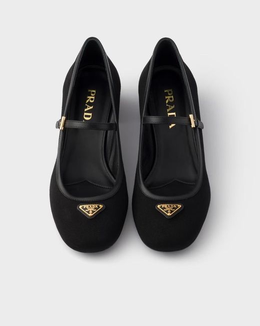 Prada Black Fabric Pumps