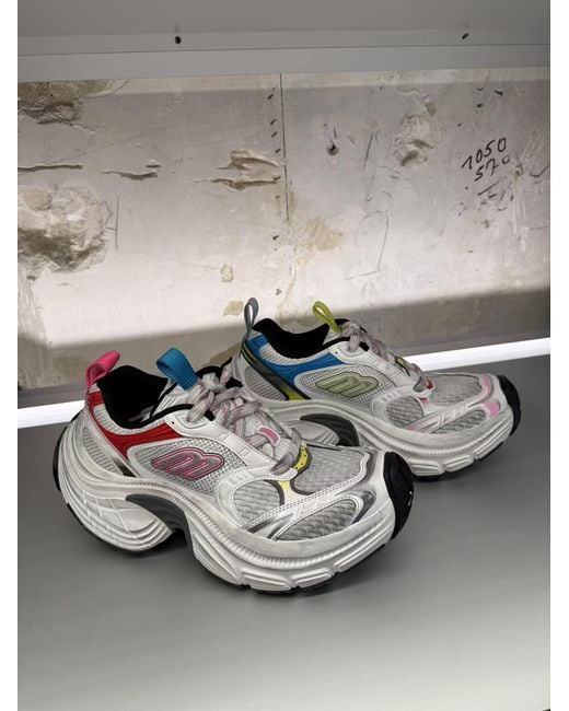 Balenciaga White 6Xl Lace-Up Sneakers