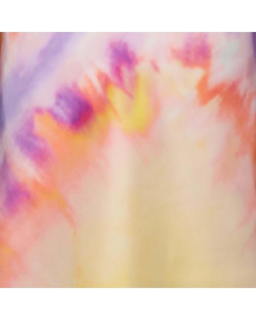 Rabanne Pink Tie-Dye Printed Satin Top