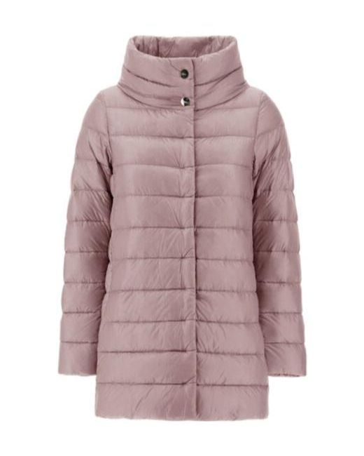 Herno Purple Turtleneck Down Jacket