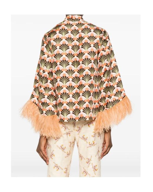 LaDoubleJ Natural Floral Print Top