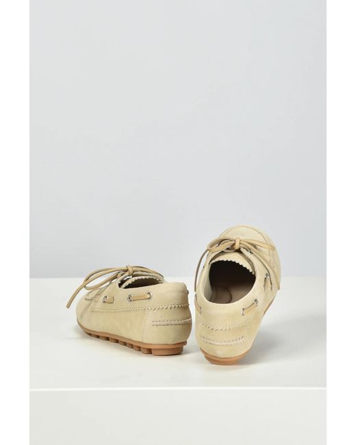 Hogan White Barca Boat Shoes
