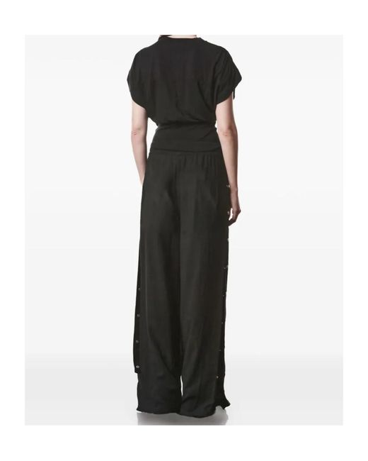 Thom Krom Black Tailored Crewn-Eck T-Shirt