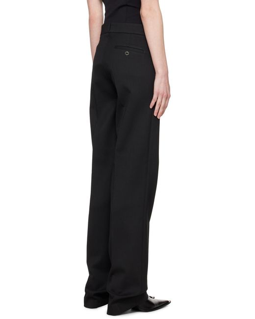 Coperni Black Straight-Leg Tailored Trousers