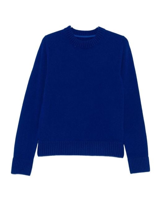 Sacai Blue Crew-Neck Sweater for men