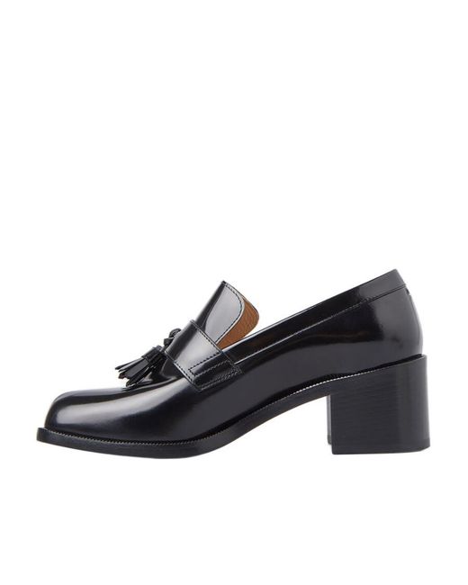 Maison Margiela Black Tabi Cutout Heeled Pumps
