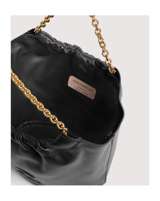 Coccinelle Black Smash Mini Tote Bag