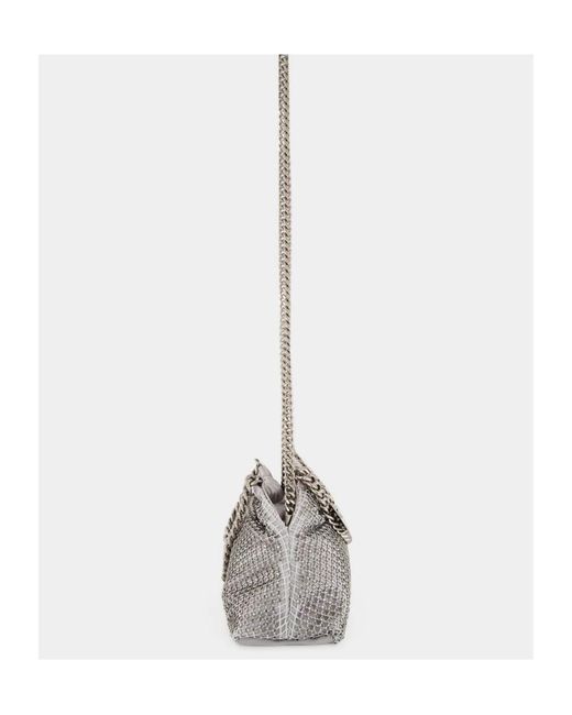 Stella McCartney Gray Mini Falabella Chain Shoulder Bag
