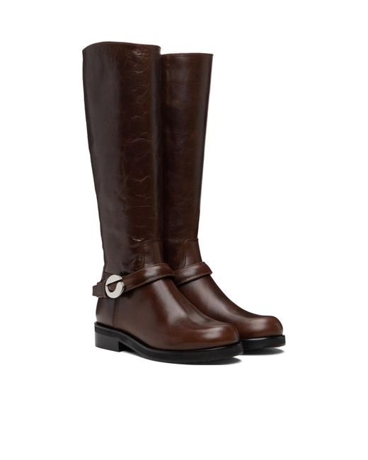 Coperni Brown Belt Cavalier Boots