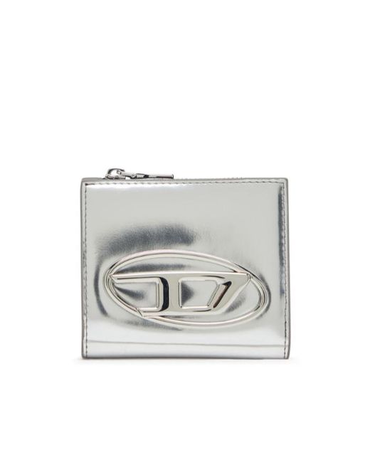 DIESEL Gray 1Dr Bi-Fold Card Holder
