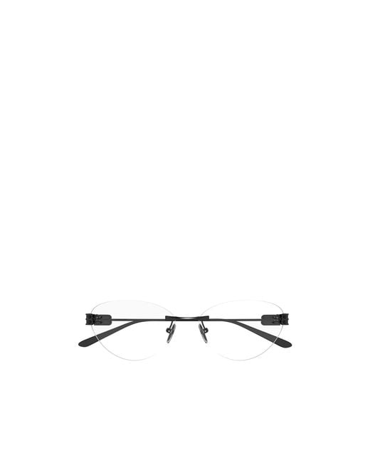 Balenciaga White Eyewear Cat-Eye Frame Glasses