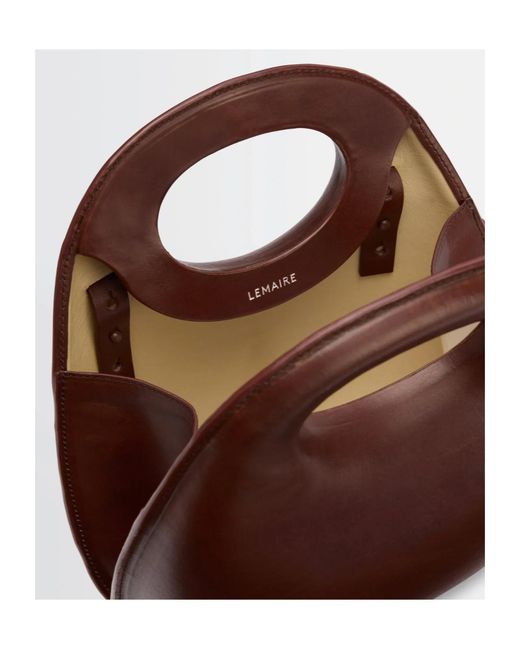 Lemaire Brown Egg Tote Bag for men