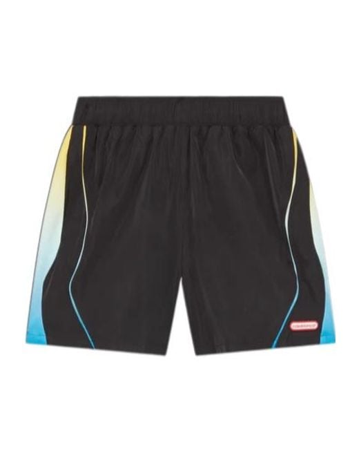Casablanca Gray Football Windbreaker Shorts for men