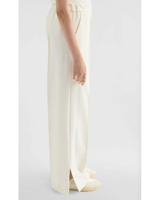 Jil Sander White Technical Cotton Trousers