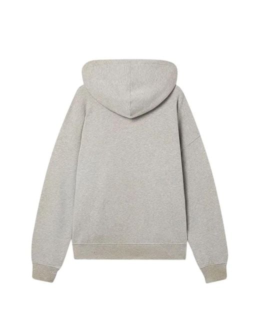 Golden Goose Deluxe Brand Gray Distressed Graphic Hoodie for men