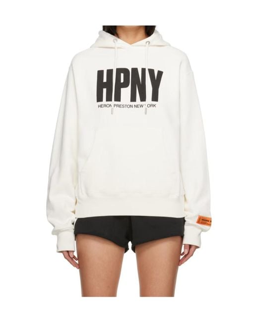Heron Preston White Long Sleeve Sweatshirt