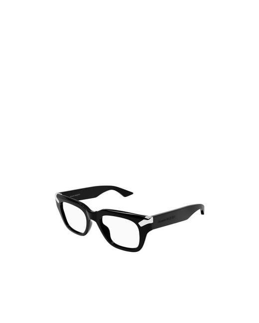 McQueen White Eyewear Square Frame Glasses for men