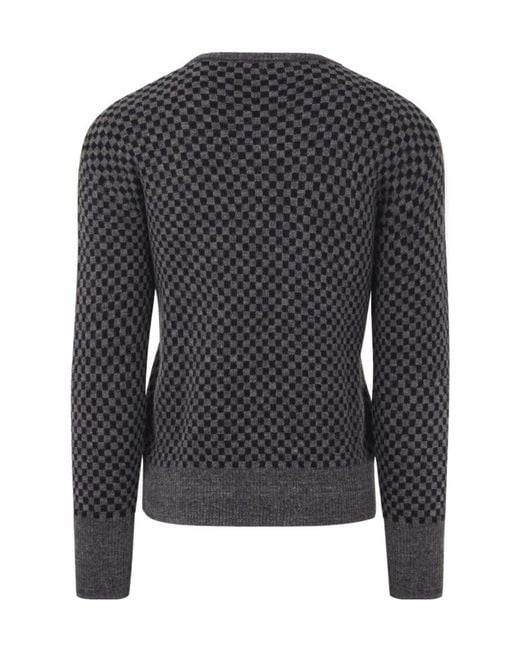 Vivienne Westwood Gray Long-Sleeved Knitted Pullover for men