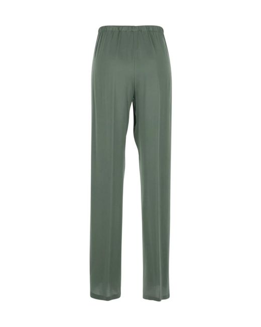 Semicouture Green Semi Couture Drawstring Regular-Fit Pants