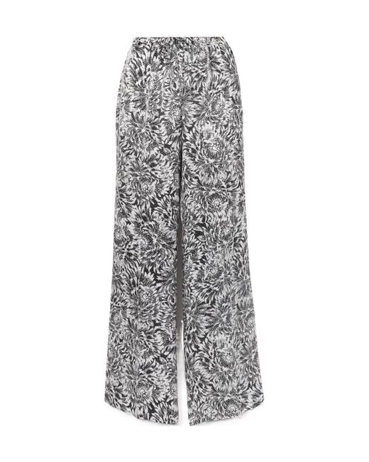 Dries Van Noten Gray Elastic Waist Casual Pants