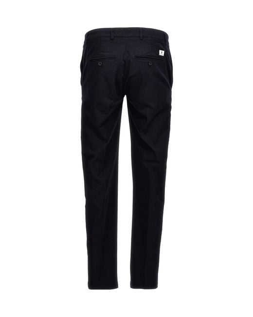 Department 5 Blue Classic Mike Trousers for men