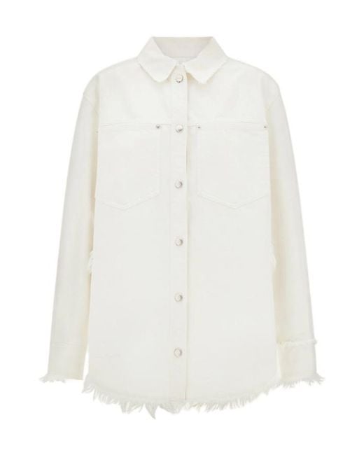 Ferragamo White Denim Blouson